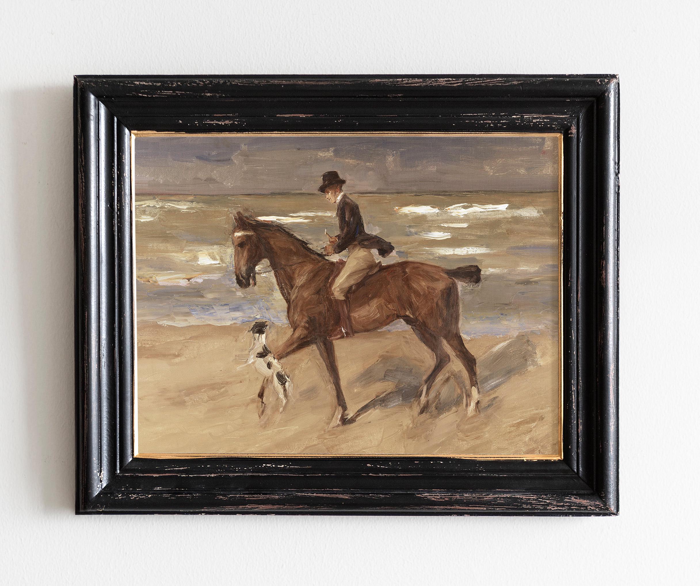 Vintage Horse Wall Art Print – Rustic Equestrian Painting for Farmhouse ...
