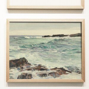 Coastal Painting, Seascape Print, Seaside Landscape, Ocean Art # 198 image 3