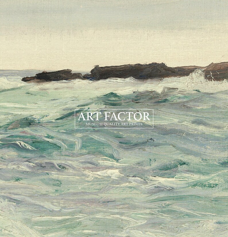 Coastal Painting, Seascape Print, Seaside Landscape, Ocean Art # 198 image 6