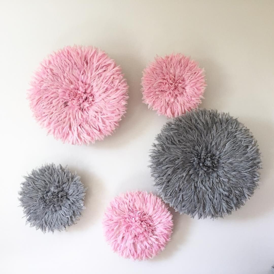 Juju Hat Set Of 5 Grey & Blush Pink