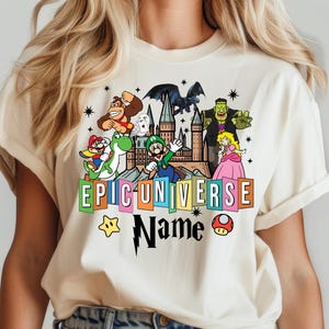 Epic Universe Family Shirts, Custom Epic Universe Shirts, Mario Epic Universe 2025 Shirt, Epic Universe Matching Shirts, Family Trip Shirts