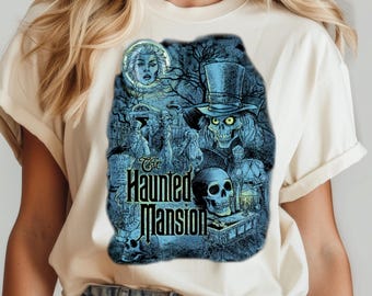 Disney Halloween Haunted Mansion Comfort Colors Shirt, Mickey and Friends Halloween Shirt, Mickey's Halloween Party,Disneyland Halloween Tee