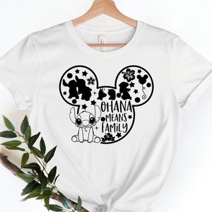 Ohana Means Family Shirt, Lilo and Stitch Mickey Shirt, Disney Vacation Shirt, Cute Disney Shirt, Disney Family Shirt, Cute Stitch Shirt