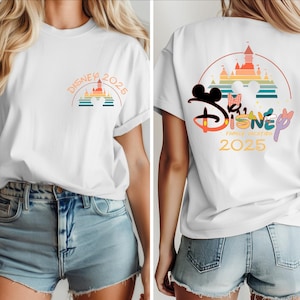 Disney Castle 2025 Shirts, Disney Family Matching T-shirt, Custom Disney Family 2025 Tee, Disney Trip Tee, 2025 Disney Family Vacation Shirt
