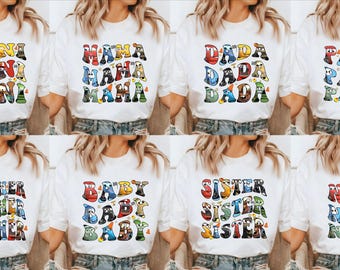 Disney Cars Custom Lightning McQueen Mama Dada Shirt, Cars Mom Dad Tee, Mother's Day T-shirt, Piston Cup Hoodie, Disney Cars Land Sweatshirt