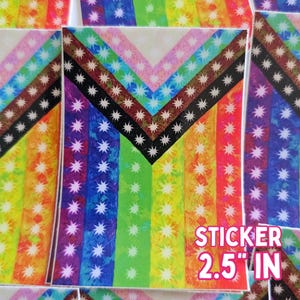 Starry Pride Flag 2.5in Stickers - Pride themed sticker