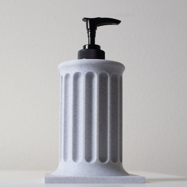 Roman Style Soap Dispenser |Marble Styled Dispenser | Greek Style Lotion Pump | 7 oz