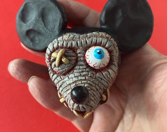 "NEUE ""Shrunken Willie"" Lowbrow Kunstspielzeug Skulptur."