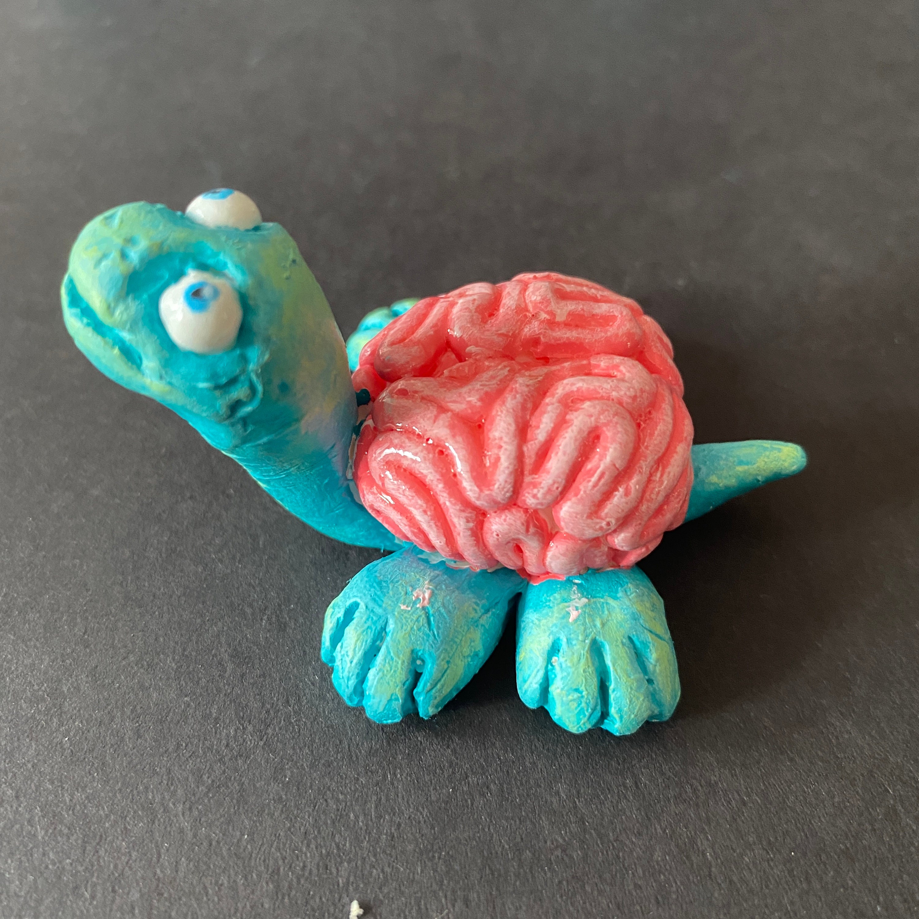 Ichabod, Terrible Toy Pet Turtle Brain - Etsy