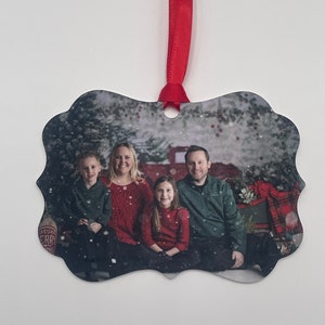USA Made Your Picture Aluminum Benelux Ornament
