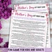 Mothers Day Games, Mothers Day Printable, Mothers Day Left Right Game ...
