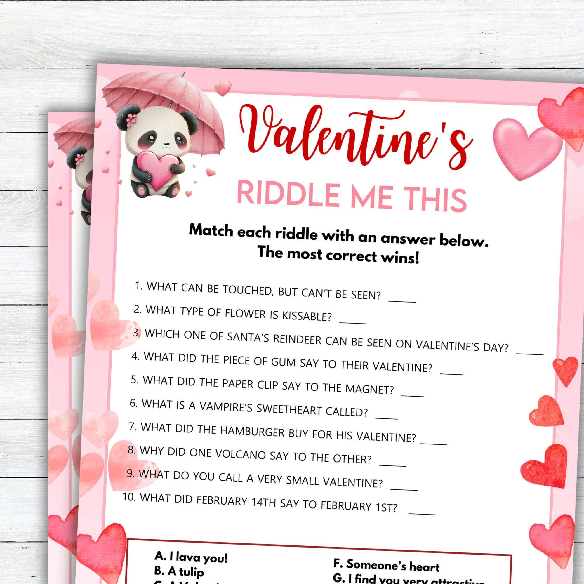 for kids fun valentine day riddles and puzzles valentine's jokes