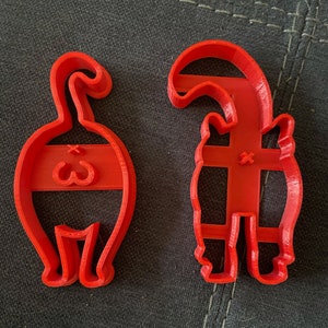 Cat Butt Cookie Cutters | Kitty butt | adult time | gag gift | personalized present | prank | clay and fondant press