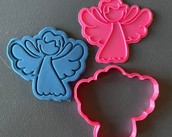 Fancy Angel cookie cutter  | Friends Birthday Gift | church and heavens | gift for mom | OOAK Gift | Fondant and Clay Press