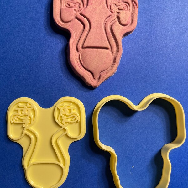 Mad kidneys cookie cutter STL digital file | Graduation gift | Student Gift | OOAK Gift | Get well soon | Clay and Fondant Press