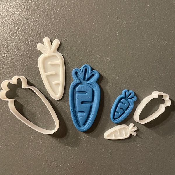 Carrot cookie cutters