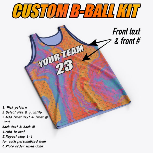 Customized Basketball Jersey  | Team Shirt Jersey Name and Number |