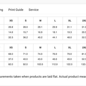 May include: Size chart for a t-shirt in inches and centimeters. The chart shows measurements for length, shoulder, and bust in sizes XS through 5XL.