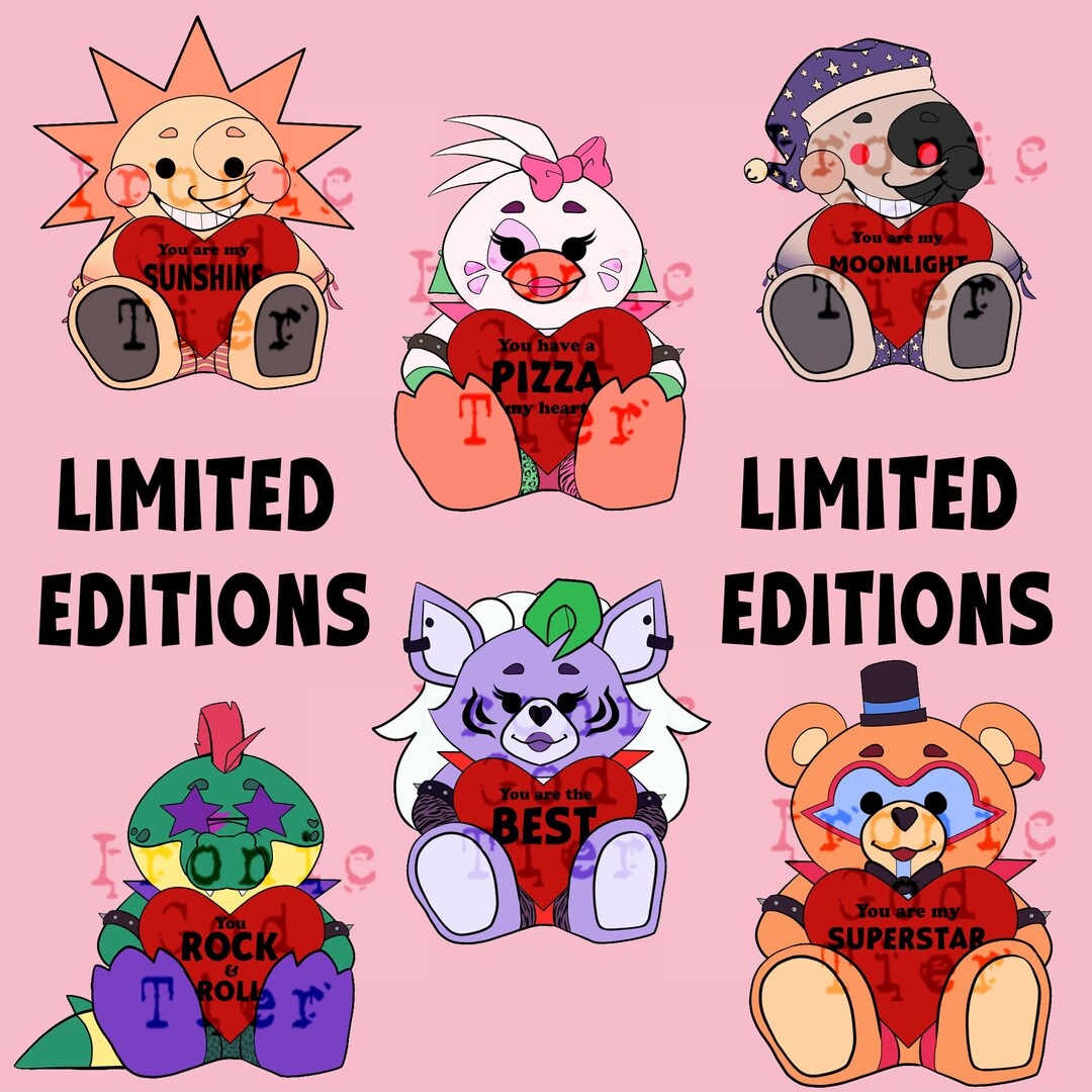Valentine FNAF:SB Stickers - Etsy