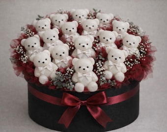 Luxury Teddy Bear Candle Box – 15 Vanilla-Scented Mini Bears (5 cm)