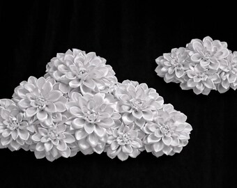 Handmade Satin Dahlia Cloud Wall Decor – Nursery, Wedding, Party