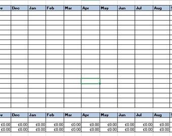 Basic Personal Finance Budget Sheet