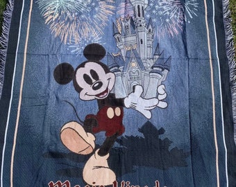 Tapestry Blanket Woven Throw Style Walt Disney World Mickey