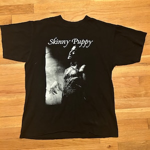 Vintage SKINNY PUPPY Unisex Band Shirt Sz. L - Anvil  Canadian Industrial Music Band