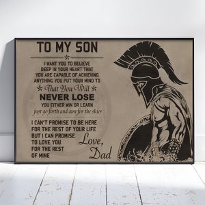 To my son bracelet spartan top