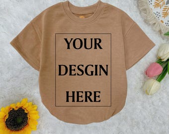 Personalized Baby Romper Short Sleeves, Insert Your Design Here, Add Logo Romper, Baby Bodysuit, Newborn Clothes