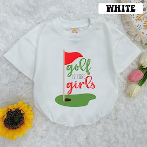 Golf Is Fore Girls Baby Romper Short Sleeves, Daddy&#39;S Girl Baby Bodysuit, Girls Golf Romper, Golfing Gameday Outfit