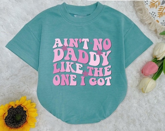 Ain't No Daddy Like Mine Baby Romper Short Sleeves, Daddy With Me Baby Romper, Father's Day Romper, New Dad Gift