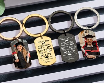 Graduation Keychain,Best College Graduation Gifts For Her and Him,High School Graduation Gifts,Class of 2024 Keepsake,2024 Graduation Gifts