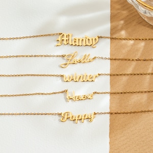 Personalized Name Necklace,Custom Name Necklace,Custom Name Jewelry For Mom,Dainty Necklace,Birthday Gift For Mom,Mother's Day Gift image 1