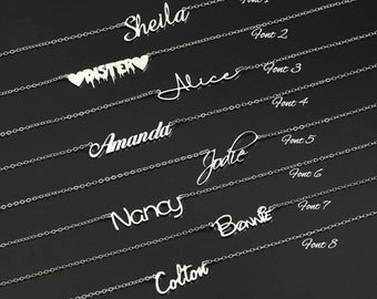 Name Necklace,Personalized Name Necklace,Personalized Necklace,Dainty Jewellery,Birthday Gifts For Mom/Her,Gifts for wife,Necklace for Women