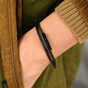 Etsy mens shop personalized bracelet
