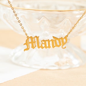 Personalized Name Necklace,Custom Name Necklace,Custom Name Jewelry For Mom,Dainty Necklace,Birthday Gift For Mom,Mother's Day Gift image 2