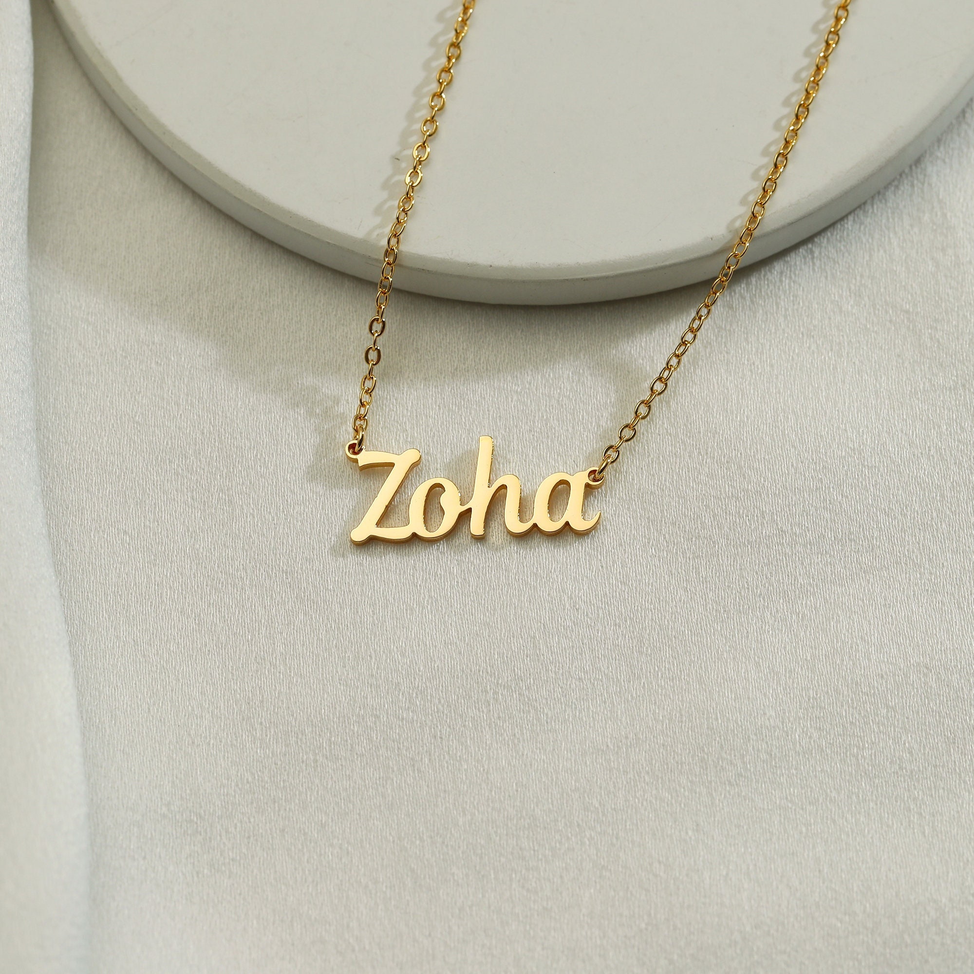 Custom Gold Plated Name Necklace name Jewelry dainty Jewelry Gift