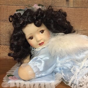 The Rose Collection Vintage Angel Porcelain Doll Anita