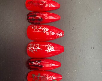 Prensa de Halloween en las uñas