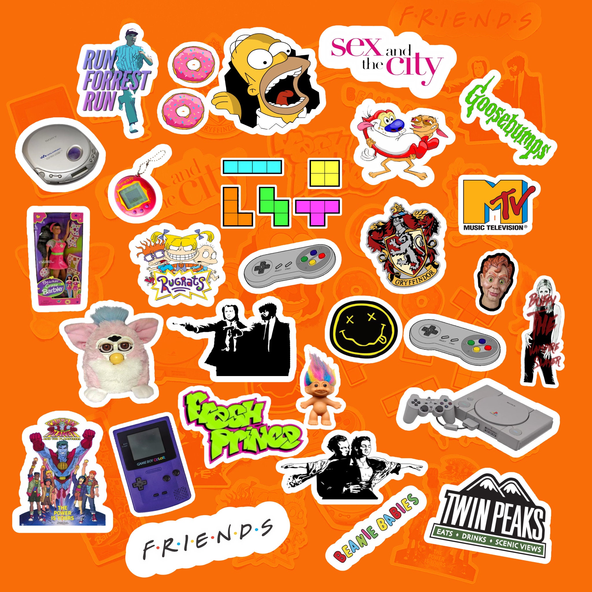 90s Nostalgia Mega Sticker Pack