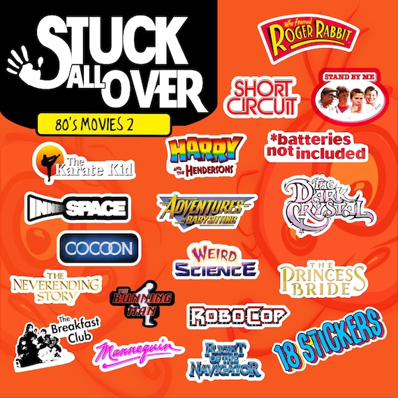 80s Movies Sticker Pack 2