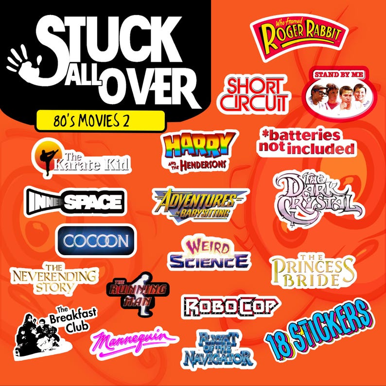 80er Filme Sticker Pack 2 Bild 1