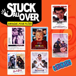 John Hughes Movie Poster Sticker Set