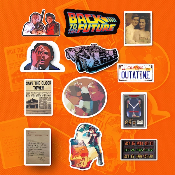 Back To The Future Sticker Set