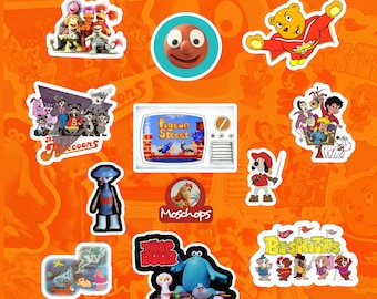 80s Kids Classic Cartoon Sticker Packs