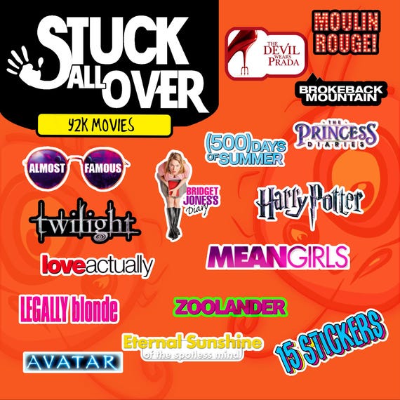 Y2k Movies Sticker Pack