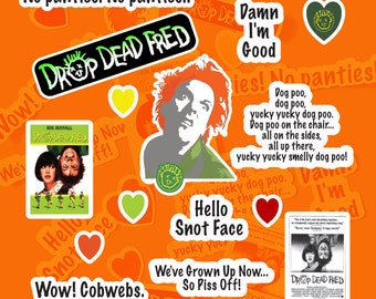 Paquete de pegatinas de la película Drop Dead Fred