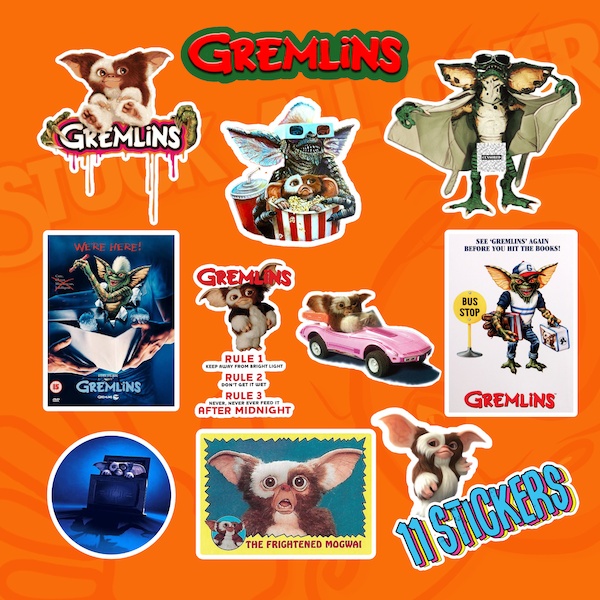 Conjunto de pegatinas Gremlins