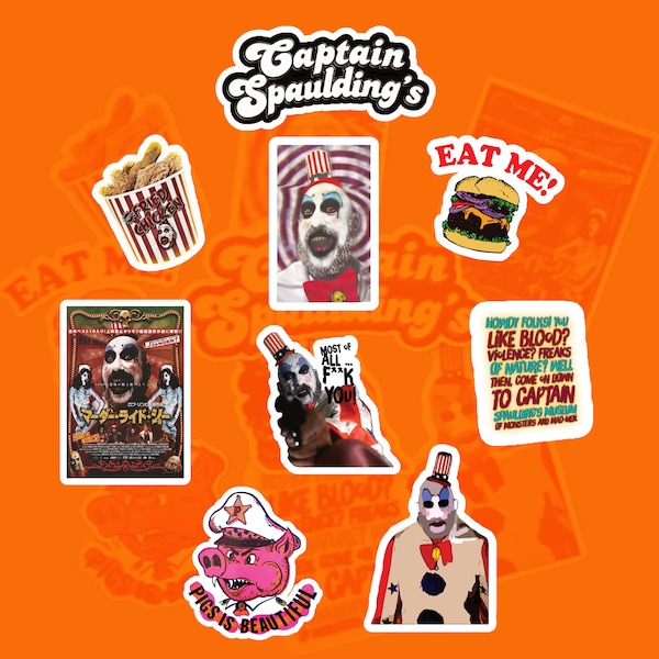 Captain Spaulding Sticker Set